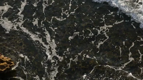 The waves of the sea, creative camera movement Stock Footage 135896869