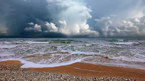 Waves of the sea Stock Footage 11231384