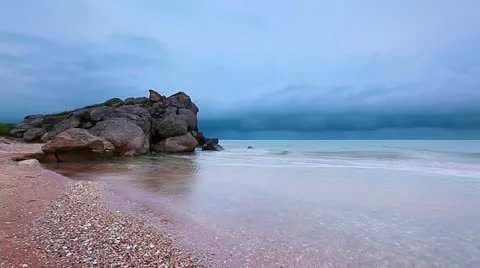 Waves of the sea Stock Footage 13199447