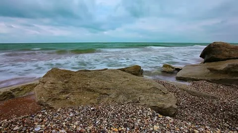 Waves of the sea Stock Footage 13269821