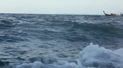 In the waves of the sea Stock Footage 24771367