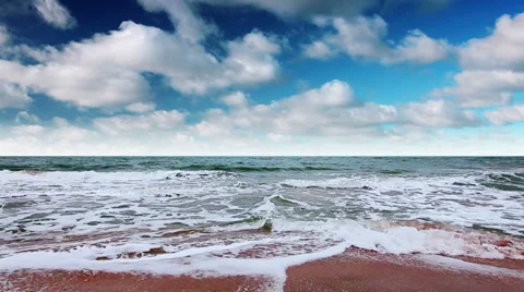 Waves of the sea Stock Footage 32289044