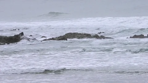 Waves at the sea Stock Footage 85418477