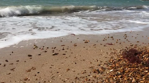 Waves of the sea Stock Footage 114830459