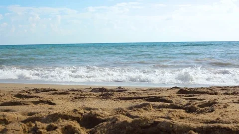 Waves on the sea Stock Footage 125911815