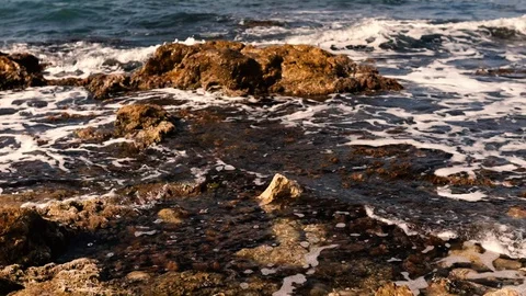 Waves of the sea Video stock 129318144