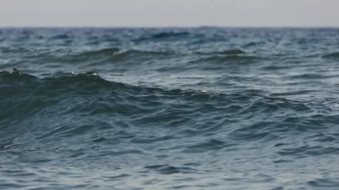 Waves on the sea Stock Footage 246055193
