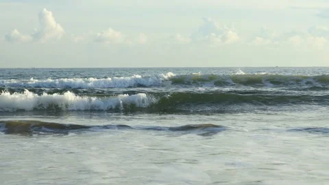 Waves in the Sea Stock Footage 248373142