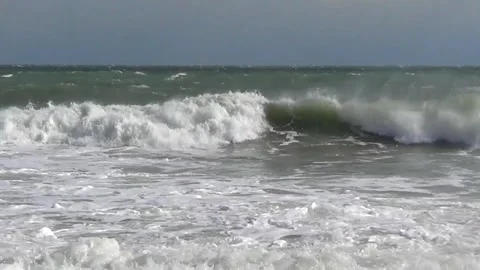 Waves on sea 스톡 동영상 335385240