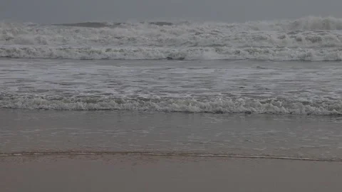 Waves on the sea, monsoon ocean, big waves Stock Footage 277534608