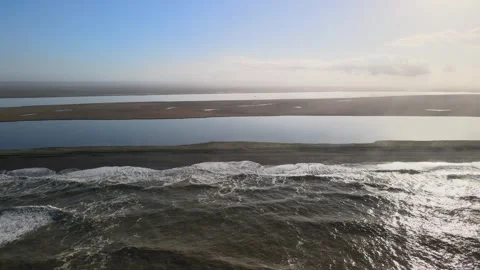 Waves of the Sea of Okhotsk Stock Footage 317300622