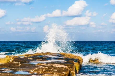 Waves on the sea Foto stock