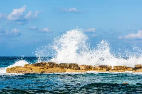 Waves on the sea Foto stock
