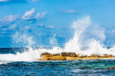 Waves on the sea Foto stock