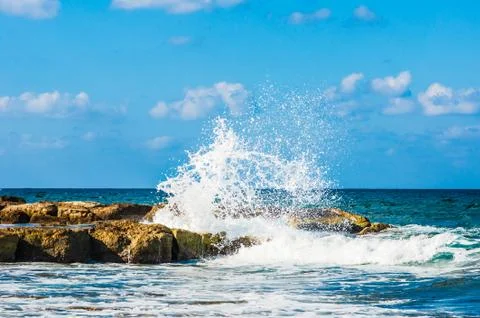 Waves on the sea Foto stock