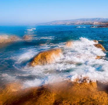 Waves on the sea Foto stock