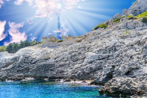 Waves on the sea Foto stock