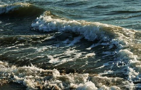 The waves on the sea Stock Photos