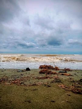 Waves on the sea. Foto stock