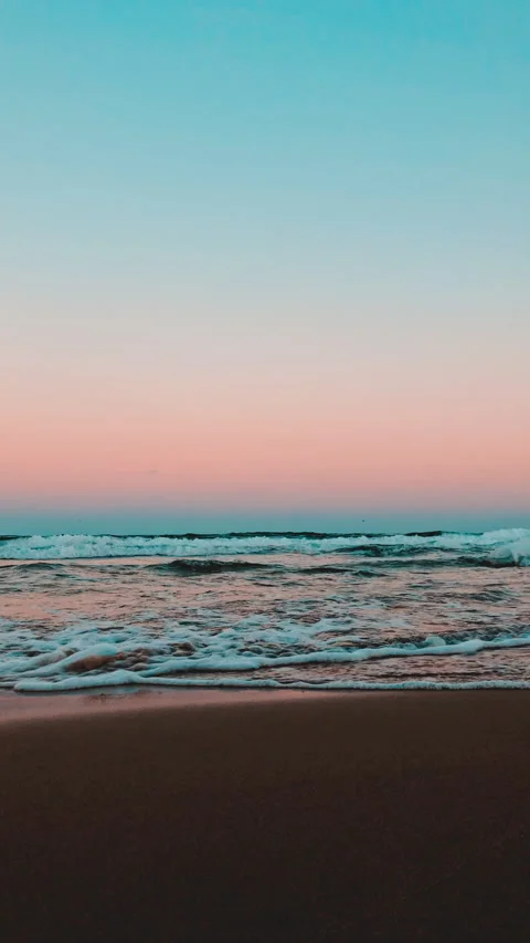 Waves sea resort landscape background Vertical video Stock Footage 234884610