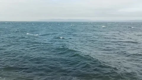 Waves on the sea, seascape. Stock Footage 155454043