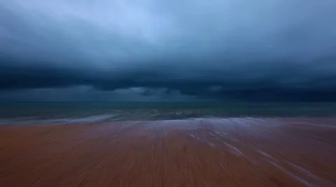 Waves of the sea - slow motion Stock Footage 14071629