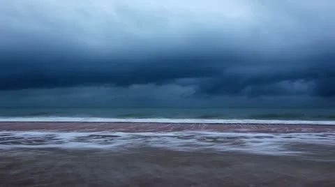 Waves of the sea - slow motion Stock Footage 14814327