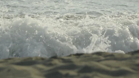 Waves on the sea in slow motion  Video stock 281503199