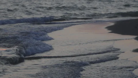 Waves on the sea in slow motion  Video stock 281508365