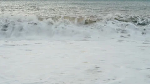 Waves of the sea storm Stock Footage 33866030