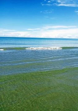 Waves on the sea, storm Foto stock