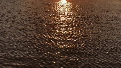 Waves on the sea at sunset Stock Footage 341891528