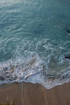 Waves on the sea from top Stock Photos