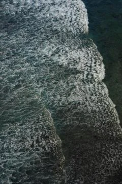 Waves on the sea from top Stock Photos