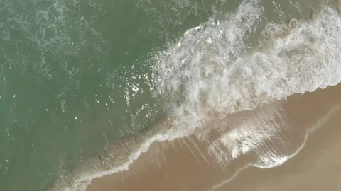 Waves in the sea, tranquil slow motion footage Stock Footage 137088268