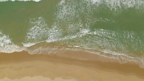 Waves in the sea, tranquil slow motion footage Stock Footage 137088329