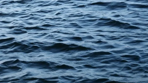 Waves on sea water surface Stock Footage 125554916