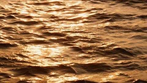 Waves on sea water surface Stock Footage 125554992