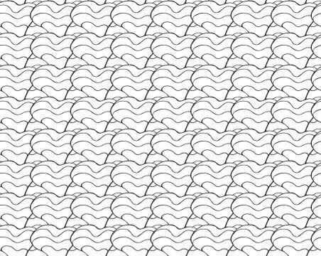 Waves seamless pattern background イラスト素材