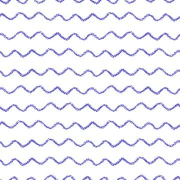 Waves seamless pattern Stockillustratie