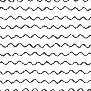 Waves seamless pattern Stock Illustration