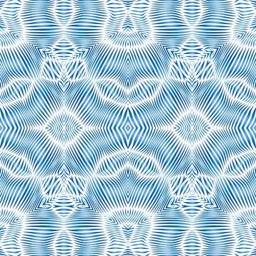 Waves seamless pattern Stock Illustration