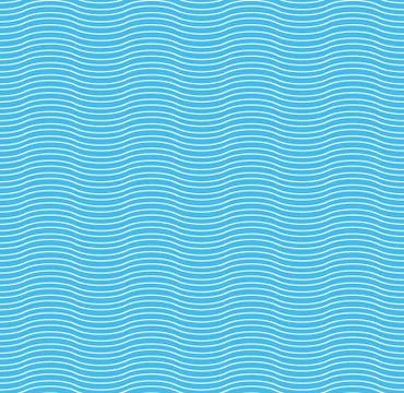 Waves seamless vector pattern Stock Illustration