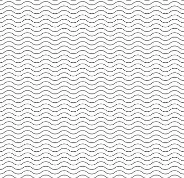 Waves seamless vector pattern Stock Illustration