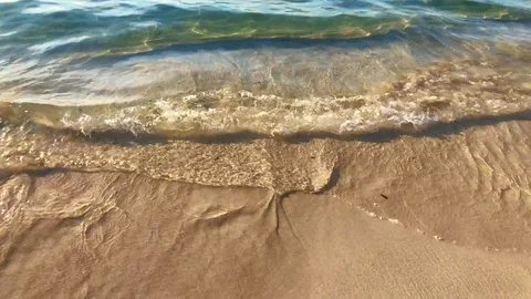 Waves on the seashore Stock Footage 115794245