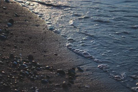 Waves seaside, clear water Stock Photos