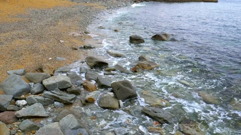 Waves on seaside Stock Footage 153247782