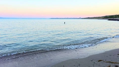 Waves in seaside  - landscape 4K Stock Footage 278383822