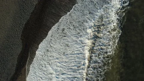 Waves shapes on the shore Stock Footage 171247150