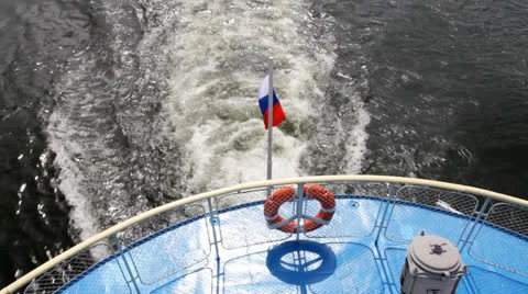 Waves  ship.01 Video stock 26253142